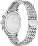 Hugo Boss Companion Black Dial Silver Steel Strap Watch for Men - 1513652 Authentic Buy Shop Now