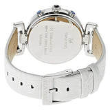 Swarovski Era Journey Silver Dial White Leather Strap Watch for Women - 5295346 Authentic Buy Shop Now