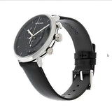 Calvin Klein High Noon Chronograph Black Dial Black Leather Strap Watch for Men - K8M271C1 Authentic Buy Shop Now