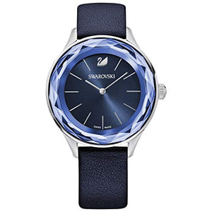Swarovski Octea Nova Blue Dial Blue Leather Strap Watch for Women - 5295349 Authentic Buy Shop Now
