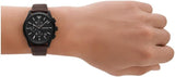 Emporio Armani Paolo Chronograph Black Dial Brown Leather Strap Watch For Men - AR11549 Authentic Buy Shop Now
