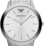 Emporio Armani Classic Quartz Silver Dial Silver Steel Strap Watch For Men - AR1745 Authentic Buy Shop Now