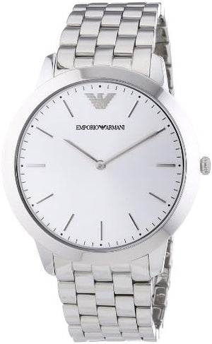 Emporio Armani Classic Quartz Silver Dial Silver Steel Strap Watch For Men - AR1745 Authentic Buy Shop Now