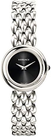 Versace V-Flare Quartz Black Dial Silver Steel Strap Watch for Women - VEBN00618 Authentic Buy Shop Now