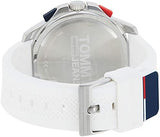 Tommy Hilfiger Digital Silver Dial White Silicone Strap Watch For Men - 1791764 Authentic Buy Shop Now