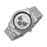 Michael Kors Runway Chronograph Silver Dial Silver Steel Strap Watch for Men - MK8060 Authentic Buy Shop Now