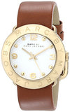 Marc Jacobs Amy White Dial Brown Leather Strap Watch for Women - MBM8574 Authentic Buy Shop Now