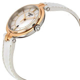 Tissot T Lady Flamingo Mother of Pearl White Dial White Leather Strap Watch For Women - T094.210.26.111.01 Authentic Buy Shop Now
