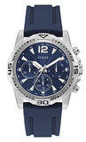 Guess Commander Blue Dial Blue Rubber Strap Watch for Men - GW0211G1 Authentic Buy Shop Now