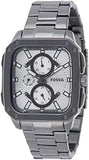 Fossil Inscription Multifunction Silver Dial Grey Steel Strap Watch for Men - BQ2657 Authentic Buy Shop Now