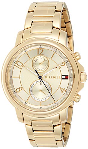 Tommy Hilfiger Claudia Gold Dial Gold Steel Strap Watch for Women - 1781821 Authentic Buy Shop Now