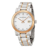 Burberry The City Diamonds White Dial Two Tone Steel Strap Watch for Women - BU9127 Authentic Buy Shop Now