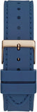 Guess Multifunction Crystals Rose Gold Dial Blue Rubber Strap Watch For Women - GW0439L4 Authentic Buy Shop Now