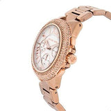 Michael Kors Camille Chronograph White Dial Rose Gold Steel Strap Watch for Women - MK5636 Authentic Buy Shop Now