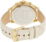 Tommy Hilfiger Ari Diamonds White Dial Cream Leather Strap Watch for Women - 1781982 Authentic Buy Shop Now