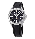 Tag Heuer Aquaracer Quartz Black Dial Black Rubber Strap Watch for Men - WBD1110.FT8021 Authentic Buy Shop Now