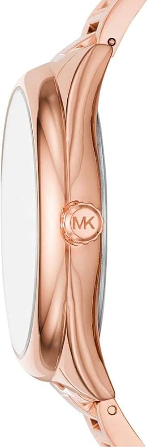 Michael Kors Janelle Quartz Crystals Rose Gold Dial Rose Gold Steel Strap Watch For Women - MK7312 Authentic Buy Shop Now