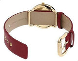 Marc Jacobs Amy Red Dial Burgundy Leather Strap Watch for Women - MBM1152 Authentic Buy Shop Now