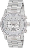 Michael Kors Runway Chronograph Quartz Silver Dial Silver Steel Strap Watch For Women - MK5574 Authentic Buy Shop Now