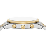 Emporio Armani Classic White Dial Two Tone Steel Strap Watch for Men - AR11603 Authentic Buy Shop Now