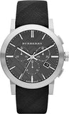 Burberry The City Grey Dial Black Leather Strap Watch for Men - BU9359 Authentic Buy Shop Now