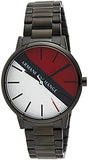 Armani Exchange Cayde Multicolor Dial Black Steel Strap Watch For Men - AX2725 Authentic Buy Shop Now