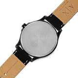 Armani Exchange Hampton Quartz Blue Dial Black Leather Strap Watch for Men - AX2411 Authentic Buy Shop Now