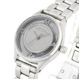 Marc Jacobs Tether Transparent Silver Dial Silver Steel Strap Watch for Women - MBM3416 Authentic Buy Shop Now