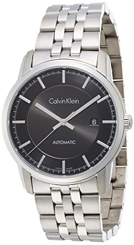 Calvin Klein Infinity Black Dial Silver Steel Strap Watch for Men - K5S34141 Authentic Buy Shop Now