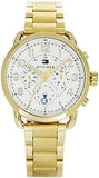 Tommy Hilfiger Quartz White Dial Gold Steel Strap Watch for Men - 1791455 Authentic Buy Shop Now