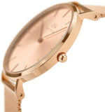 Daniel Wellington Petite Rose Gold Dial Rose Gold Mesh Bracelet Watch For Women - DW00100471 Authentic Buy Shop Now