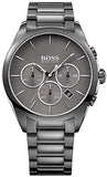 Hugo Boss Classic Grey Dial Grey Steel Strap Watch for Men - 1513364 Authentic Buy Shop Now