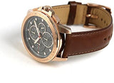 Michael Kors Ryker Analog Gray Dial Brown Leather Strap Watch For Men - MK8519 Authentic Buy Shop Now