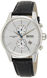 Hugo Boss Jet Silver Dial Black Leather Strap Watch for Men - 1513282 Authentic Buy Shop Now