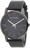 Calvin Klein City Quartz Black Dial Black Leather Strap Watch for Men - K2G2G4C1 Authentic Buy Shop Now