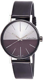 Calvin Klein Boost White Black Dial Black Leather Strap Watch for Men - K7Y21CCX Authentic Buy Shop Now