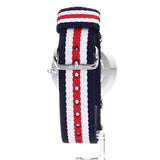 Daniel Wellington Classic Canterbury White Dial Two Tone NATO Strap Watch For Women - DW00100051 Authentic Buy Shop Now