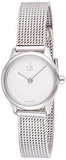 Calvin Klein Minimal White Dial Silver Mesh Bracelet Watch for Women - K3M2312Y Authentic Buy Shop Now