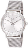 Calvin Klein Surround Silver Dial Silver Mesh Bracelet Watch for Men - K3W21126 Authentic Buy Shop Now