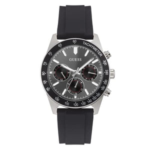 Guess Altitude Chronograph Black Dial Black Rubber Strap Watch for Men - GW0332G1 Authentic Buy Shop Now