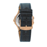 Maserati Potenza 42mm Rose Gold & Blue Dial Blue Leather Strap Watch For Men - R8851108027 Authentic Buy Shop Now