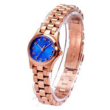 Marc Jacobs Henry Dinky Blue Dial Rose Gold Steel Strap Watch for Women - MBM3204 Authentic Buy Shop Now