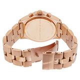 Marc Jacobs Blade Chronograph White Dial Rose Gold Steel Strap Watch for Women - MBM3082 Authentic Buy Shop Now