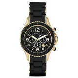 Marc Jacobs Rock Chronograph Black Dial Black Silicone Strap Watch for Women - MBM2552 Authentic Buy Shop Now