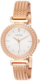 Guess Monroe Silver Dial Rose Gold Steel Strap Watch For Women - W1152L3 Authentic Buy Shop Now