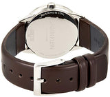 Calvin Klein Minimal Silver Dial Brown Leather Strap Watch for Men - K3M221G6 Authentic Buy Shop Now