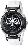 Tissot T Race Chronograph Black Dial White Rubber Strap Watch for Men - T048.417.27.057.05 Authentic Buy Shop Now