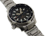 Citizen Promaster 200M Diver Fugu Asian Limited Edition Black Dial Silver Steel Strap Watch For Men - NY0090-86E Authentic Buy Shop Now