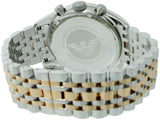 Emporio Armani Sportivo Chronograph Silver Dial Two Tone Steel Strap Watch For Men - AR5999 Authentic Buy Shop Now