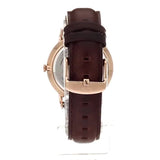 Daniel Wellington Dapper Bristol White Dial Brown Leather Strap Watch For Women - DW00100094 Authentic Buy Shop Now